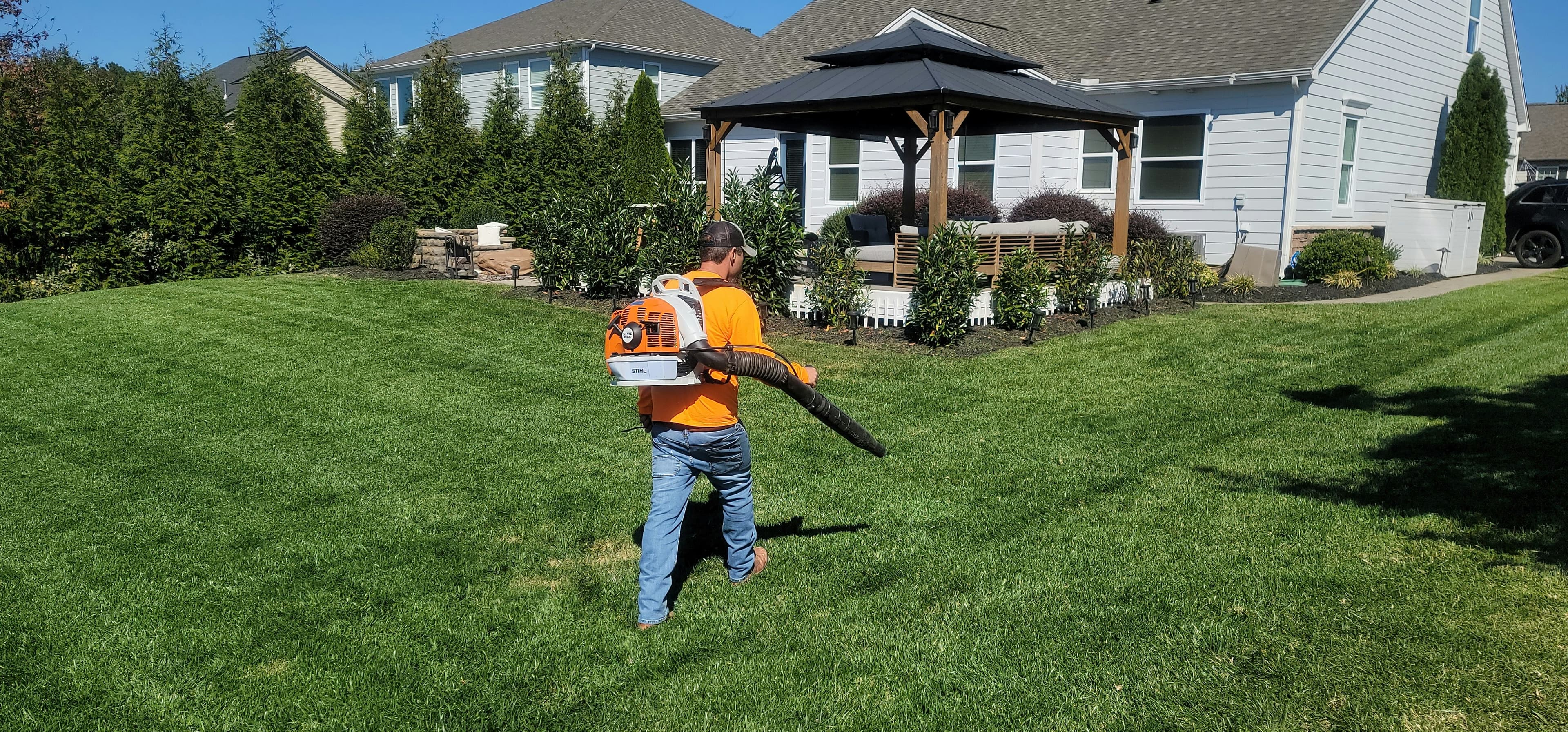 Leaf removal and yard cleanup service Georgetown TX — Georgetown Lawn Pros